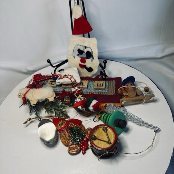 Grab Bag 14, Christmas Ornaments, Mixed Lot handmade Gordon Fraser Santa Holiday - Picture 13 of 16
